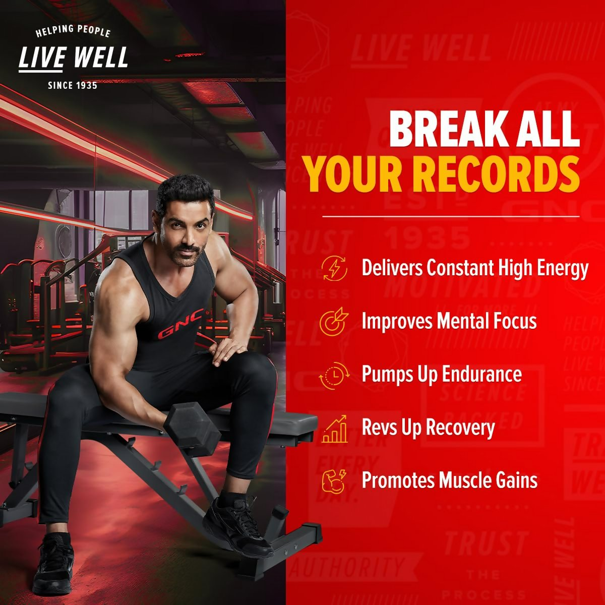 GNC Pro Performance Pre-Workout Fruit Punch | Swadesiicart