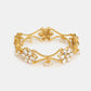 Ruby Raang 22k Gold Polished Kundan Bracelet | Swadesiicart