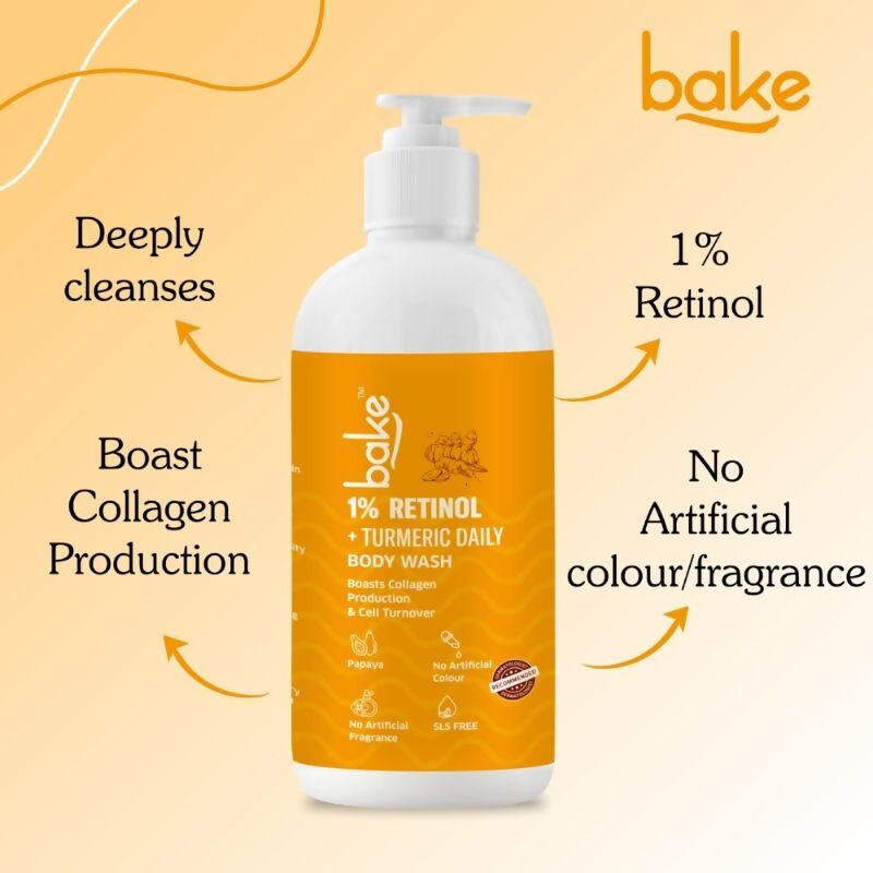 Bake 1% Turmeric Body Wash | Swadesiicart