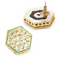 Gold-Toned White Kundan Contemporary Gold-Polished Studs Earrings - Ruby Raang - Swadesiicart