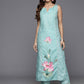 Ahalyaa Women's Traditional wear Kurta Set - Blue | Swadesiicart