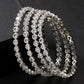 NVR Women's Set of 4 Silver-Plated CZ Stone-Studded Handcrafted Bangles - Swadesiicart