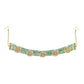 Gold-Polished Green Kundan Studded Headband - Ruby Raang | Swadesiicart