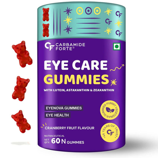 Carbamide Forte Eye Care Gummies - Cranberry Flavor | Swadesiicart