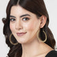 NVR Women Golden Full Circular Hoop Earrings - NR Retail-NVR