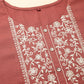 Brown Poly Rayon Floral Embroidered Top - Zeny