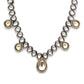 Dual Tone Kundan Neckpiece (silver) - Ruby Raang | Swadesiicart