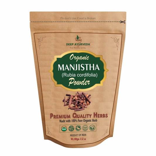 Deep Ayurveda Organic Manjistha Powder - DEEP AYURVEDA