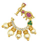 Multicolor AD Bridal Peacock Nose Ring | Swadesiicart