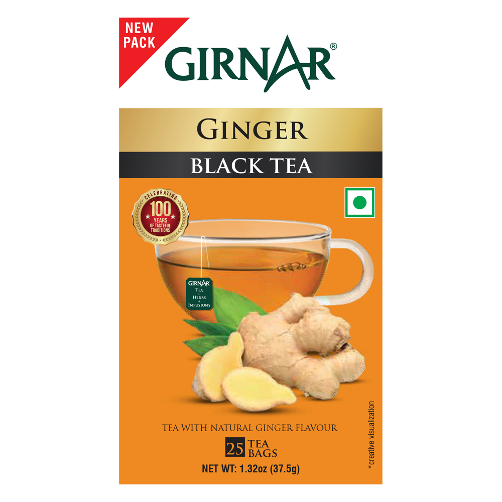 Girnar Black Tea Bags - Adrak | Swadesiicart