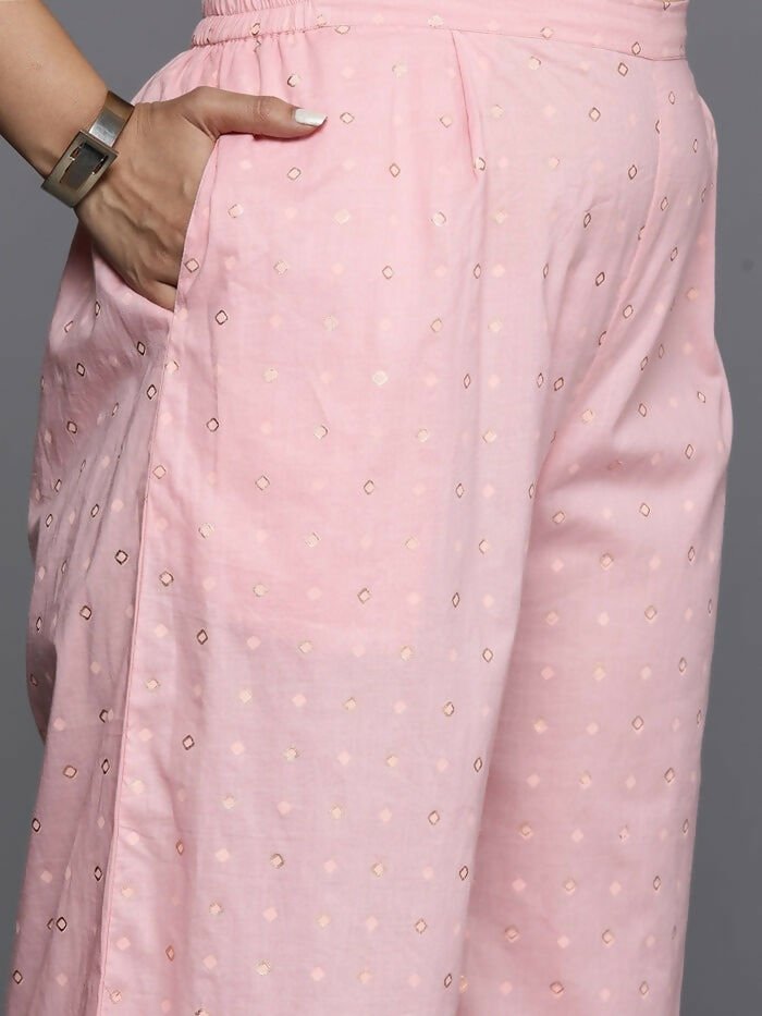 Ahalyaa Women's Traditional wear Kurta Set - Pink | Swadesiicart