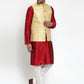 Jompers Men's Beautiful Yellow Embroidered Nehru Jacket | Swadesiicart
