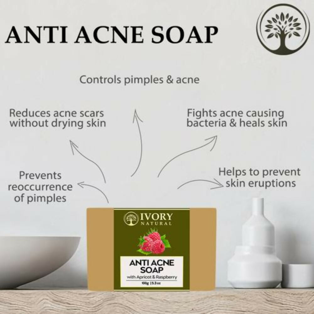 Ivory Natural Anti Acne Soap - Restore Radiance & Nourish Skin For Both Men & Women | Swadesiicart
