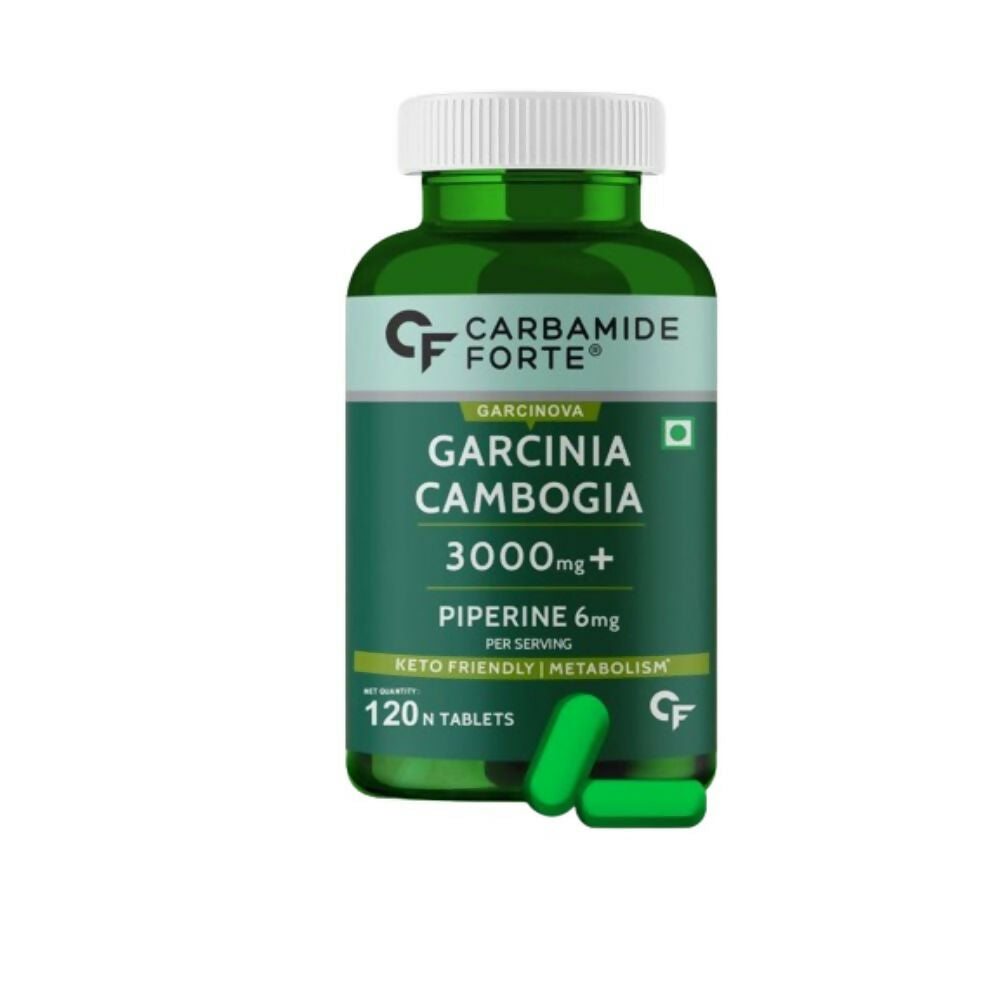 Carbamide Forte Garcinia Cambogia 3000mg Tablets with 6mg Piperine | Swadesiicart