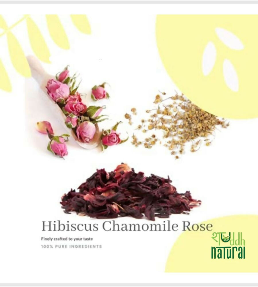 Shuddh Natural Calming Stress Relief Inside-Out Detox Shaanti Floral Tisane | Swadesiicart
