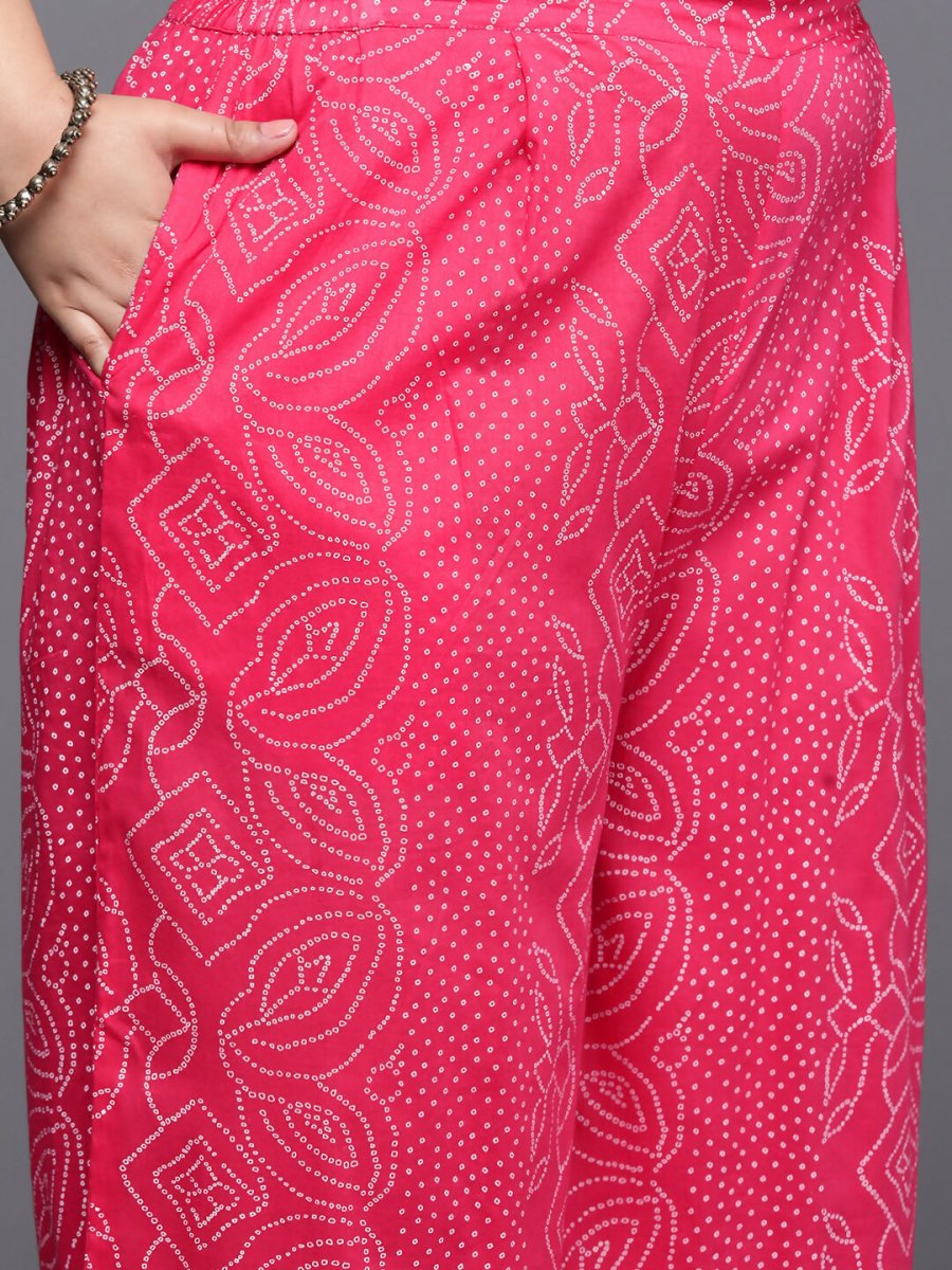 Ahalyaa Women's Traditional wear Co-ords - Pink - Swadesiicart