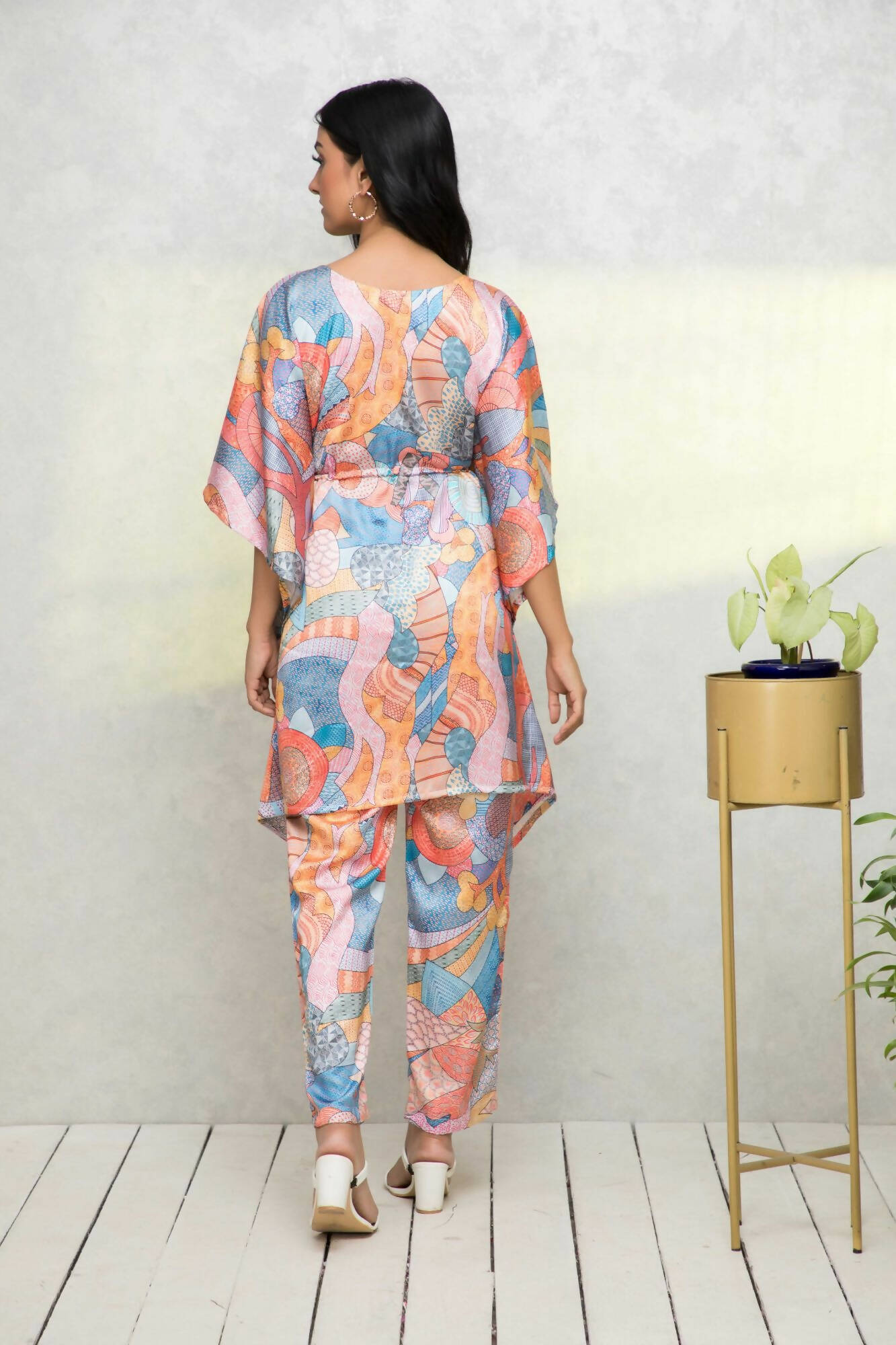Myshka Multi - Printed Women Bling & Sparkly Co-Ords - Swadesiicart