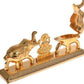 Fashion Bizz Handcrafted Goddess Lakshmi Roli Chawal Box with Elephants - Swadesiicart