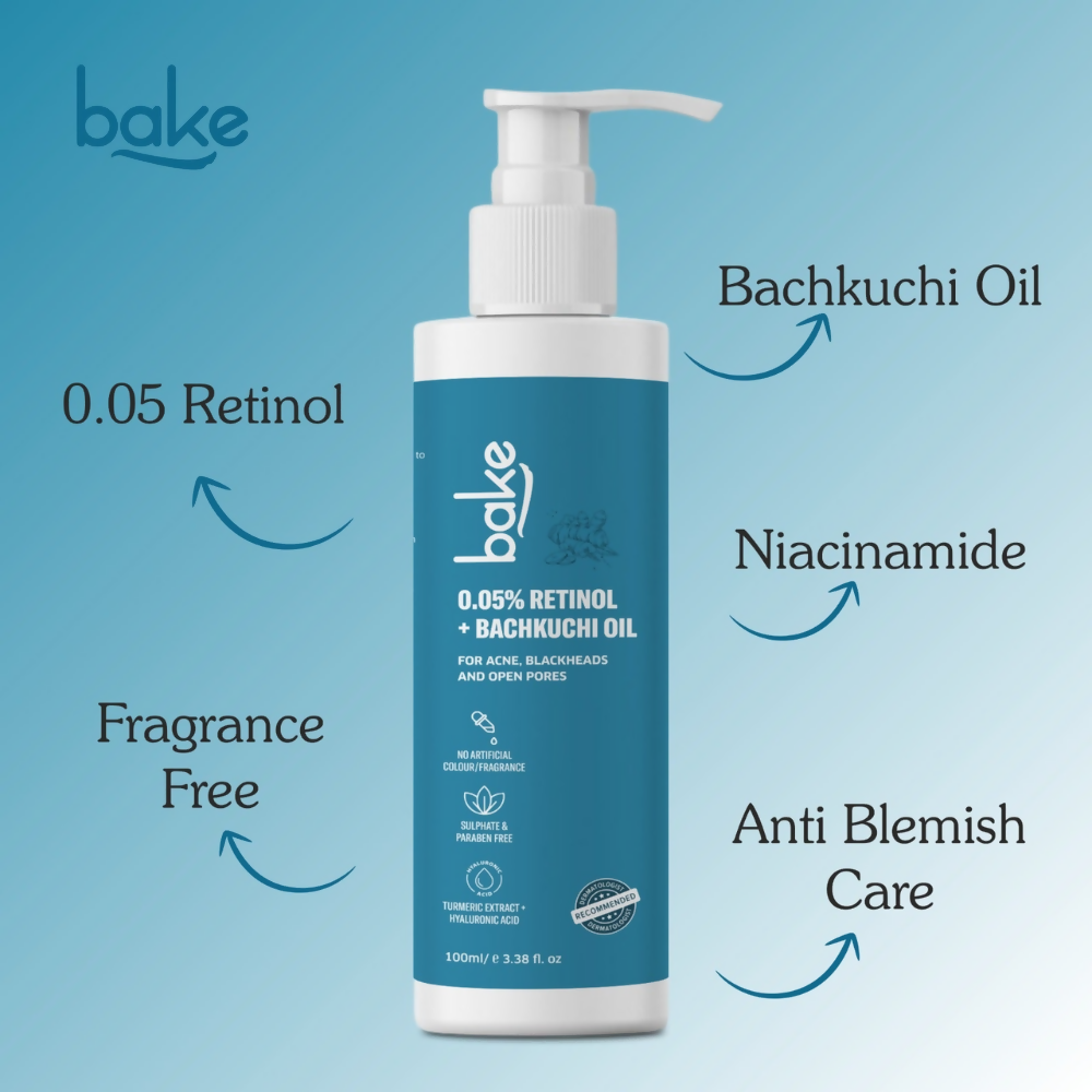 Bake 0.05% Retinol Face Cleanser | Swadesiicart
