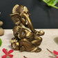 Gold Art India Gaddi Ganesh Idol - Swadesiicart