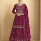 Myra Rani Georgette Embroidered Sharara Suit | Swadesiicart