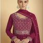 Myra Rani Georgette Embroidered Sharara Suit | Swadesiicart
