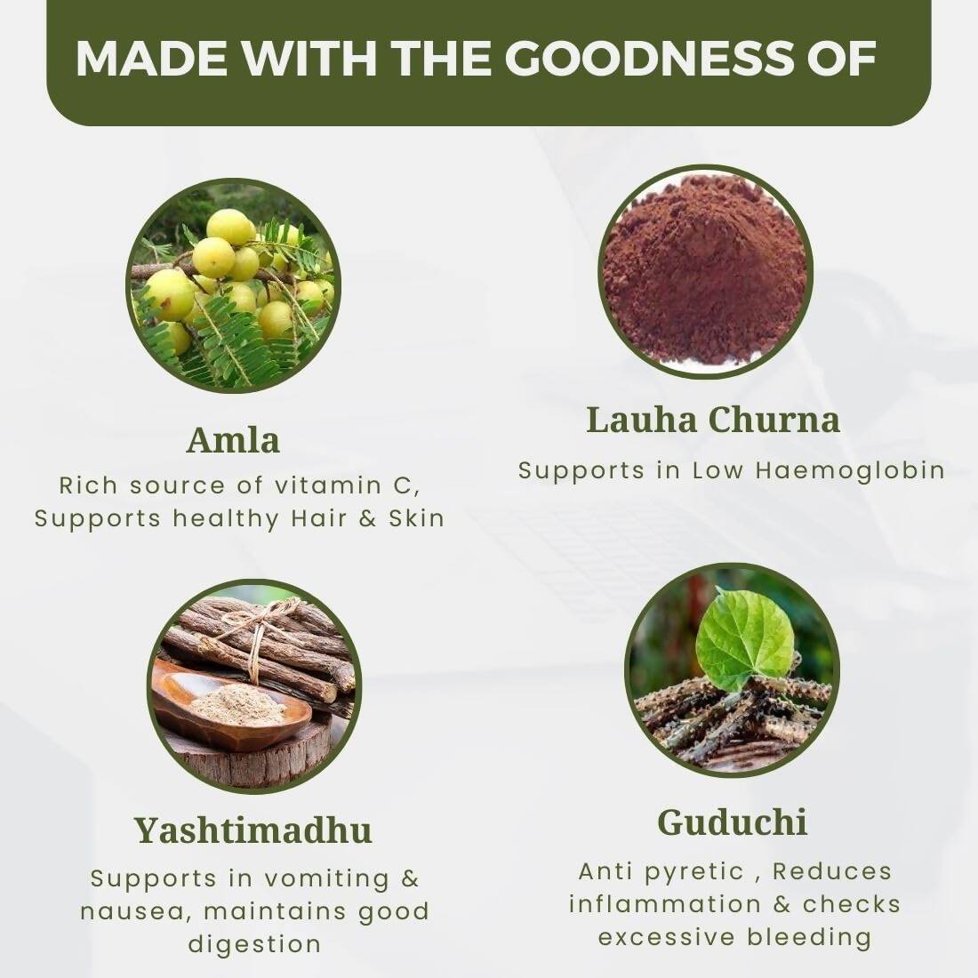 Uma Ayurveda Dhatri Lauha Tablets - Swadesiicart