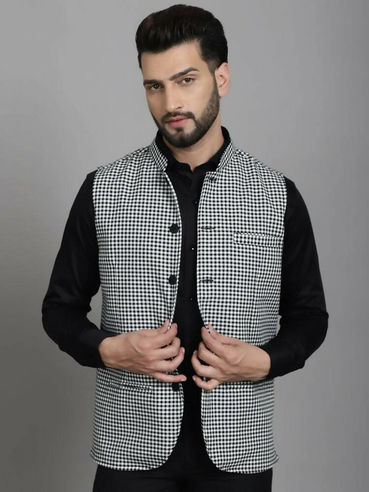 Even Apparels Nehru Jacket With Welt Pockets - Multi | Swadesiicart