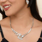 VOJ Silver Plated AD Studded Designer Handcrafted Jewellery Set - Swadesiicart