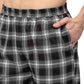 Jainish Men Black & White Checked Night suit | Swadesiicart