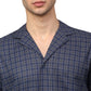 Jainish Men's Navy Blue Checked Night Suits ( GNS 001Navy-Grey ) | Swadesiicart