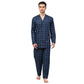 Jainish Men's Navy Blue Checked Night Suits ( GNS 001Navy ) | Swadesiicart