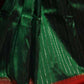 Very Much Indian Triple Muniya Border Paithani- Authentic Handloom Pure Silk With Parrots Pallu - Zari Stripes | Swadesiicart