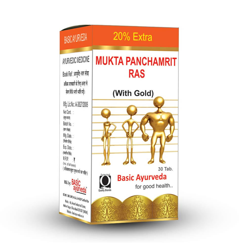 Basic Ayurveda Mukta Panchamrit Ras - Limited Time Offer - Swadesiicart
