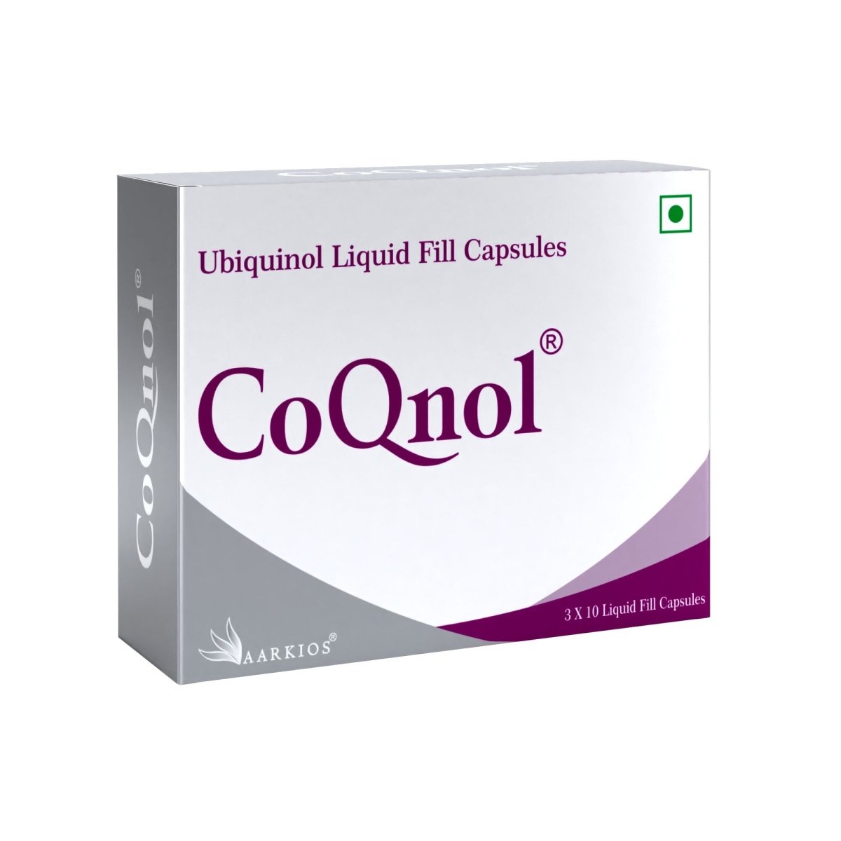 Aarkios CoQnol Ubiquinol 100 mg Capsules | Swadesiicart