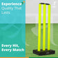 Vifitkit Cricket Stumps with Stand & Bails (Black and Flourescent Green) - Swadesiicart