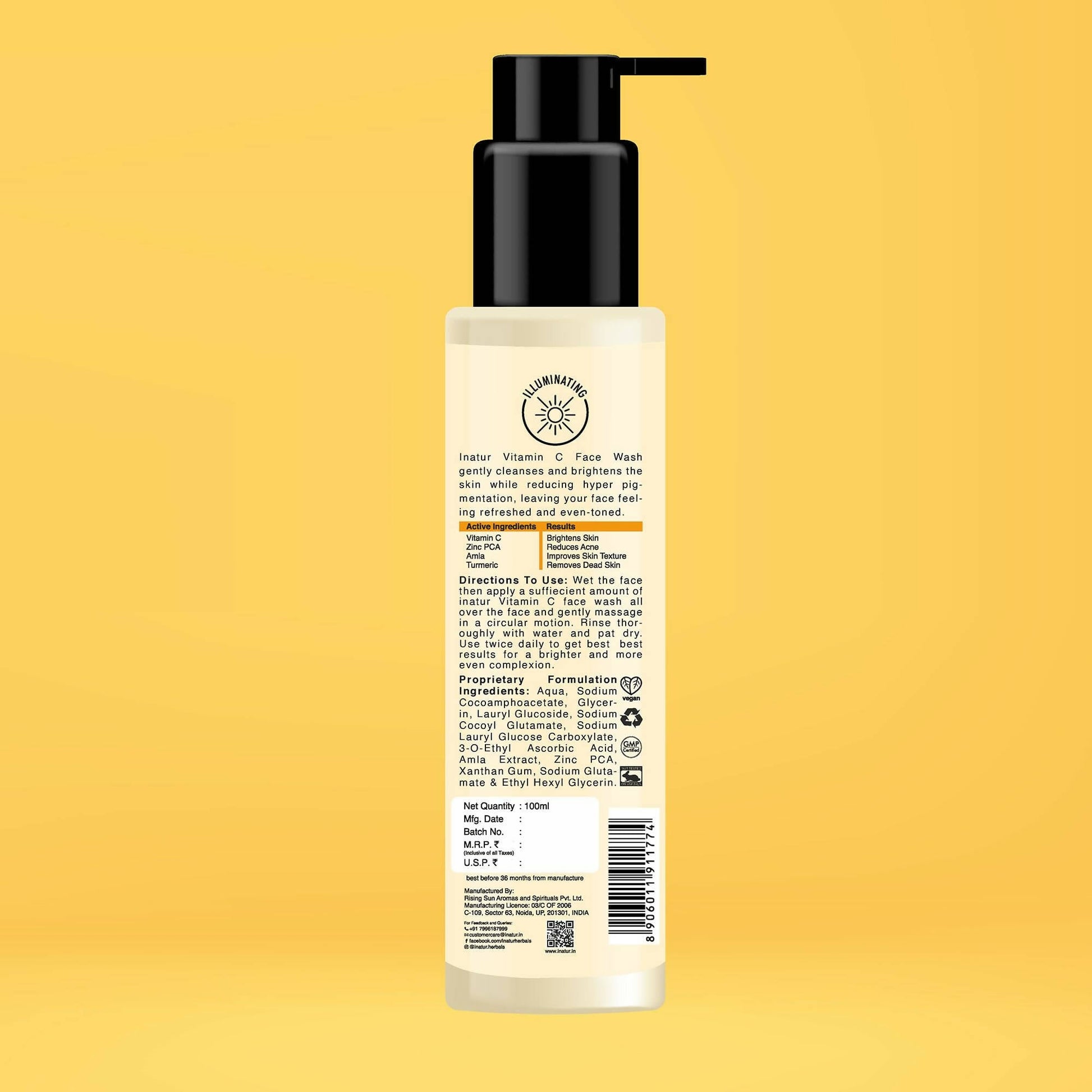 Inatur Vitamin C Face Wash - Swadesiicart