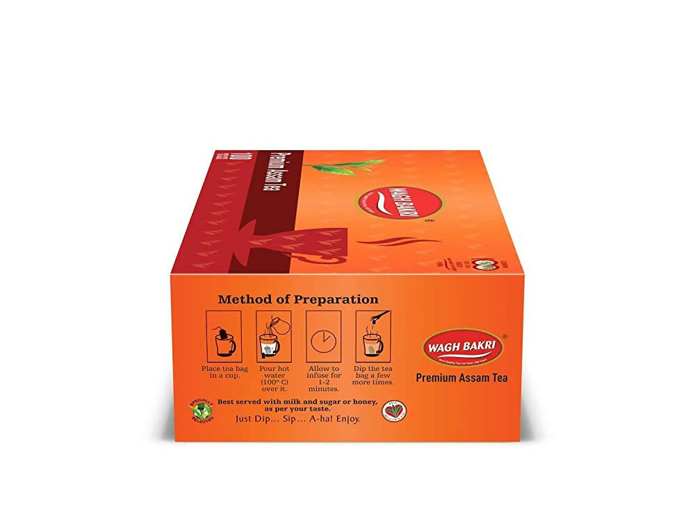 Wagh Bakri Premium Assam Tea Bags - Swadesiicart