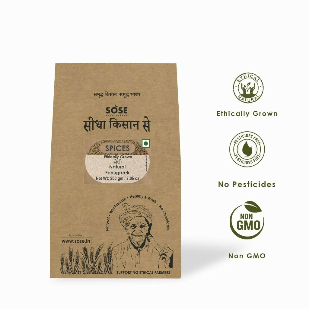 Gir Sidha Kisan Se Natural Fenugreek Seeds (Methi) | Swadesiicart