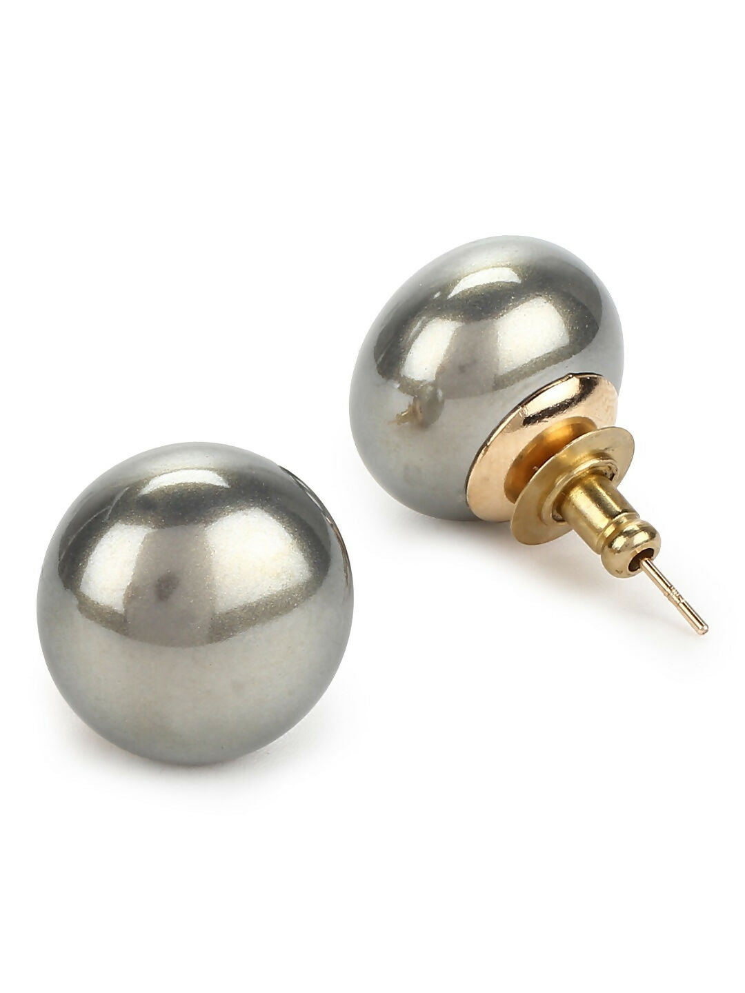 Grey Studs (16mm)- Ruby Raang | Swadesiicart