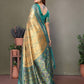 Anaita Golden Tissue Silk With Weaving Saree With Blouse