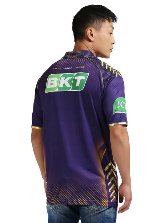 Kolkata Knight Riders Men Purple Printed Half Sleeves Jersey IPL, T20 | Swadesiicart