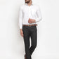 Jainish Men's Black Checked Formal Trousers ( GP 254Black ) | Swadesiicart