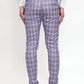 Jainish Men's Blue Checked Formal Trousers ( GP 254Light-Blue ) | Swadesiicart