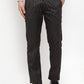 Jainish Men's Black Cotton Striped Formal Trousers ( FGP 255Black ) | Swadesiicart