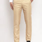 Jainish Men's Gold Cotton Polka Dots Formal Trousers ( GP 257Golden ) | Swadesiicart