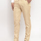 Jainish Men's Gold Cotton Polka Dots Formal Trousers ( GP 257Golden ) | Swadesiicart