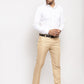 Jainish Men's Gold Cotton Polka Dots Formal Trousers ( GP 257Golden ) | Swadesiicart