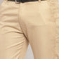 Jainish Men's Gold Cotton Polka Dots Formal Trousers ( GP 257Golden ) | Swadesiicart