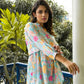 Casual Fashionable Multi Muslin Cotton co-ord set - Manya - Swadesiicart